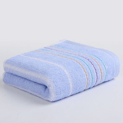 

Chinese knot ZHONGGUOJIE towel home textile bamboo fiber skin absorption fashion striped couple towel blue 90g strip 3472com