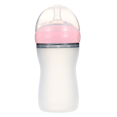 

Variations partita infant silicone wide-bore bottle high temperature resistance standard 2 paragraph pacifier 250ml jade pink Canadian brand