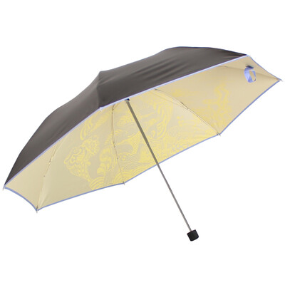 

HEAVEN umbrella black silk screen constellation three fold sunny umbrella