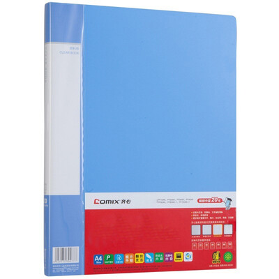 

Comix PF40AK 40 page brochure A4 file book folder blue office stationery