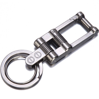 

Jingdong Supermarket] JOBON Zhongyin key chain ring car key chain chain mother ring spring waist hanging antique silver ZB-122C