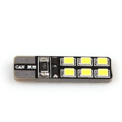 

В T10 12SMD 2835 чип 2.4 W автомобиля светодиодные лампы авто освещение салона белое canbus Лампа