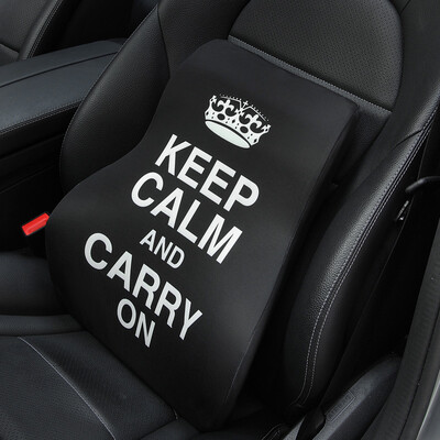 

OULEJIA car waist lumbar pillow OLJ-YK010 space memory cotton car office vertebral cushion cushion waist pillow black white