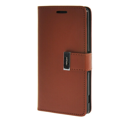 

MOONCASE чехол для Sony Xperia Z3 Flip Leather Wallet Card Slot Bracket Back Cover Brown