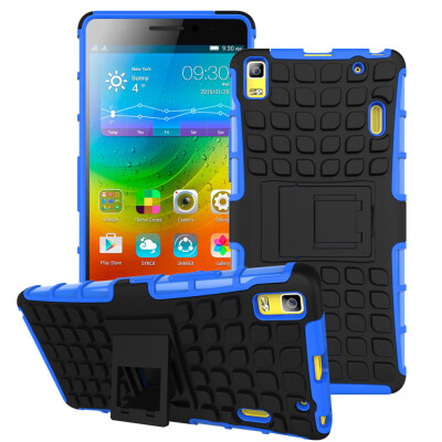 

MOONCASE Lenovo K3 Note Tire Texture Hybrid Kickstand PC+TPU Full Rugged Protective 2 IN 1 Case Cover For Lenovo K3 Note [A7000] (5.5