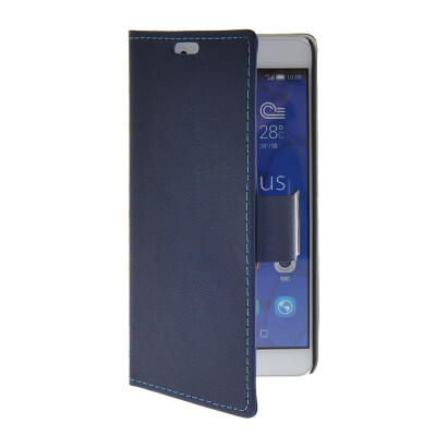 

MOONCASE Slim Leather Side Flip Wallet Card Slot Pouch with Kickstand Shell Back чехол для Huawei Honor 6X Blue