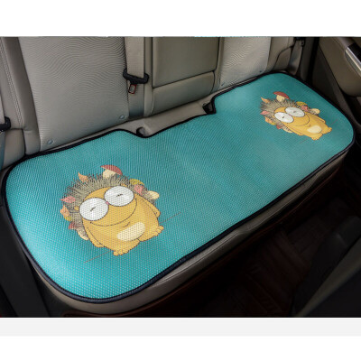 

Purple wind chime car seat summer 3D cartoon no back ice silk car seat four seasons universal single strip long slip non-tie tied office seat cushion KT three long pad hedgehog