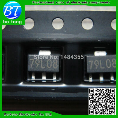

Free shIpping 100pcs/LOT 79L08 Three-terminal voltage regulator circuit SOT-89 transistor