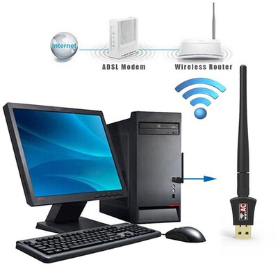 

600 Mbps Dual Band 245Ghz Wireless USB WiFi Network Adapter WAntenna 80211AC