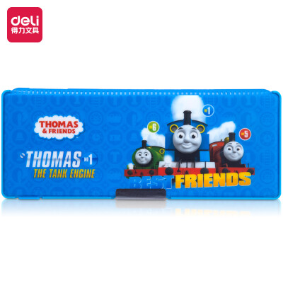 

Deli Deli Thomas series large capacity student pencil case pencil case pencil case multi-function storage box Prince Blue 70867