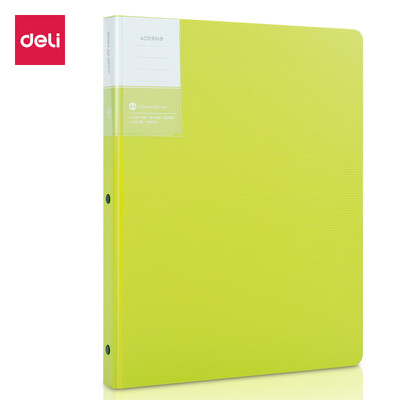 

Deli deli color A4 information book file folder folder file management 5152-40 page green
