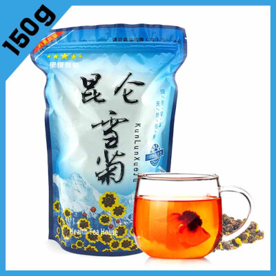 

Organic Chrysanthemum Tea Kunlun Snow Daisy Herbal Tea Dried Flower Blooming Cha For Health Beauty Lower Blood Pressure 150g tea