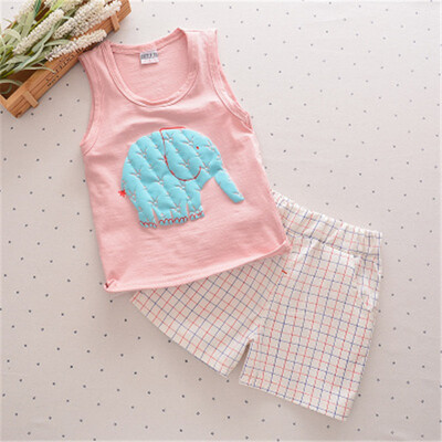 

Bamboo cotton baby cotton sleeveless vest shorts set boys&girls