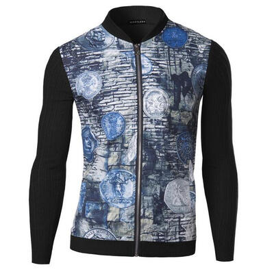 

Zogaa New Men's Jacket Casual Printing Zipper Process