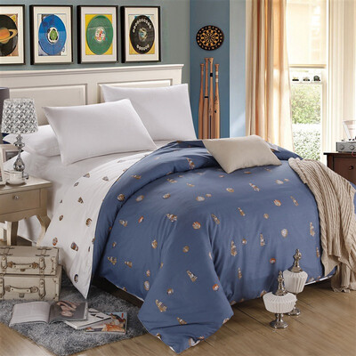 

Huakang home textile cotton twill the whole printing single quilt 155 × 215cm conch love