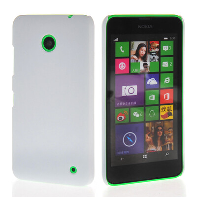 

MOONCASE Hard Rubberized Rubber Coating Devise Back чехол для Nokia Lumia 630 White
