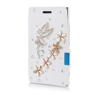 

MOONCASE Luxury Flower Crystal Leather Side Flip Wallet Pouch ЧЕХОЛ ДЛЯ Nokia Lumia 925