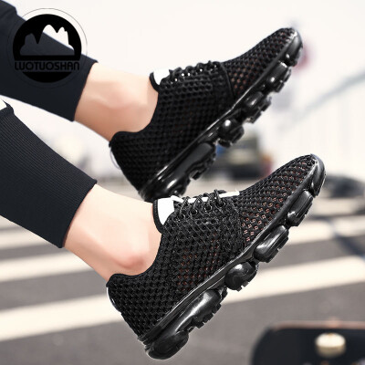 

The new Mens casual fashion Air cushion Shock absorption non-slip bounce outdoor Super light breathable Sports shoes Running shoe