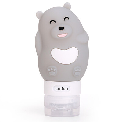 

Xin Yan travel silicone bottle bottling cartoon wash cosmetics shampoo shower gel portable free shipping bottle pink little devil 60ml