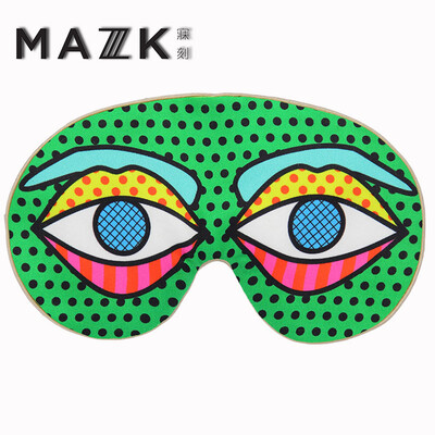 

Silk Eye Mask MAZZZKMAZK eyes wide open light block traveling lavender fashion fun sleep mask