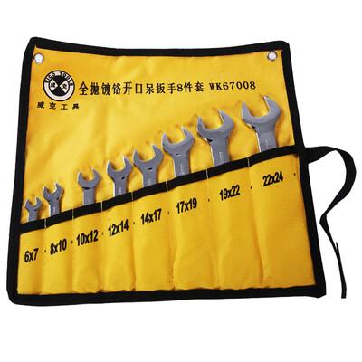 

Wick Wico WK67008 8 piece set dual-use open end wrench set plum wrench set head wrench home auto repair auto repair wrench hardware tools 6mm-24mm
