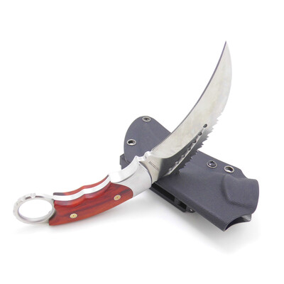 

Masalong Moltres Outdoor Survival Claw Tactical Double edged sharp Fixed Blade Knife With Sheath