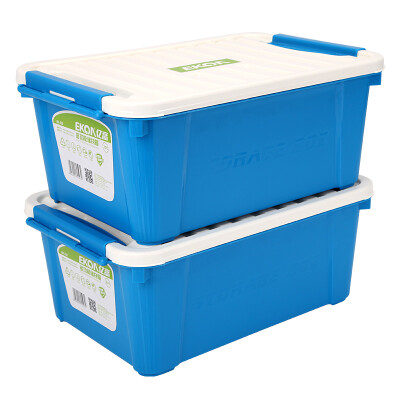 

Billion high EKOA storage box home storage box snack toy storage box storage box 2 sets 20L sky blue