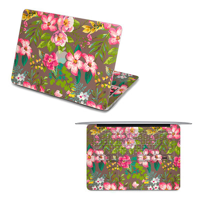 

GEEKID@Macbook Pro 15 decal front sticker Flower macbook keyboard sticker full decal top sticker US style keyboard protector