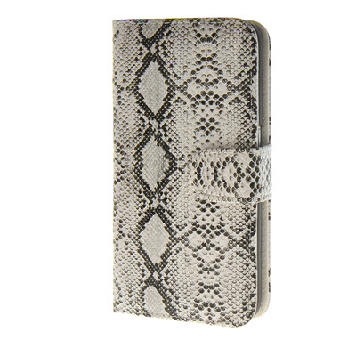 

MOONCASE Snakeskin Design Leather Wallet Flip Card Slot Holster Pouch Stand Shell Back Case Cover for Samsung Galaxy S6 White