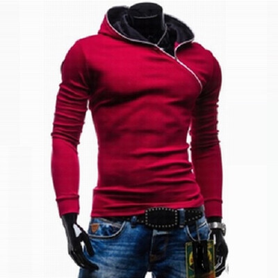 

Zogaa New Mens Hoodie Pure Color Slim