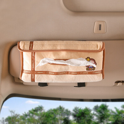 

Crown monkey car tissue box cover car interior decoration cartoon beige HGH-04C