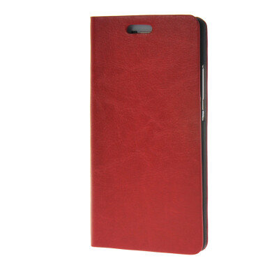 

MOONCASE Leather Side Flip Wallet Card Holder Stand Shell Pouch Case Cover for Huawei Ascend P8 Red