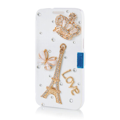 

MOONCASE Luxury Flower Crystal Leather Side Flip Wallet Pouch ЧЕХОЛ ДЛЯ Samsung Galaxy Express 2 G3815