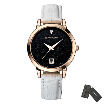 

SANDA Fashion Star Dial Женские часы Роскошные золотые женские женские часы для женщин Часы Relogio feminino P194