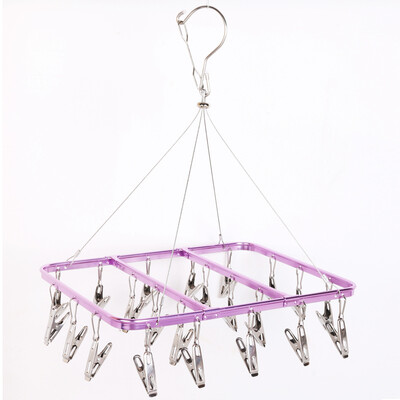 

Bingyou luxury aluminum alloy hangers no clothes clothes rack hangers non-slip clothes hanging colorful silver 5 pieces 42cm