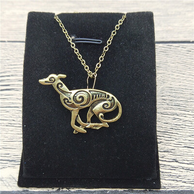 

New Italian Greyhound Necklace Trendy Style Spanish Grey Hound Whippet Pendant Necklace Women Fashion Pet Dog Jewellery