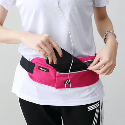 

Dais wallet womens sports pockets multi-function running bag ladies mini waterproof fitness outdoor mobile phone bag purse DS9005 rose red
