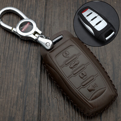 

Che Da Pin Great Wall Harvard leather key case H2SH6COUPEH7H8H9 smart 4 key key bag key ring key shell smart four key brown