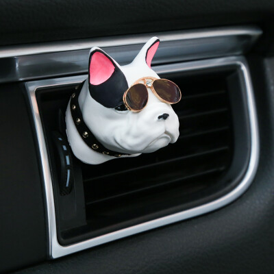 

Dijialun car perfume air conditioning air outlet cartoon creative dog French bulldog car decoration car interior decoration aroma perfume seat