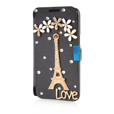 

MOONCASE Luxury Flower Crystal Leather Side Flip Wallet Pouch Case Cover for Samsung Galaxy Express 2 G3815