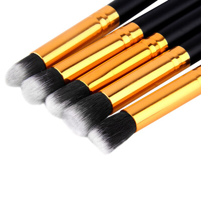 

5PCS Pro Makeup Kits Brush Set Cosmetic Tool Eyeshadow Foundation Blending Black & Gold