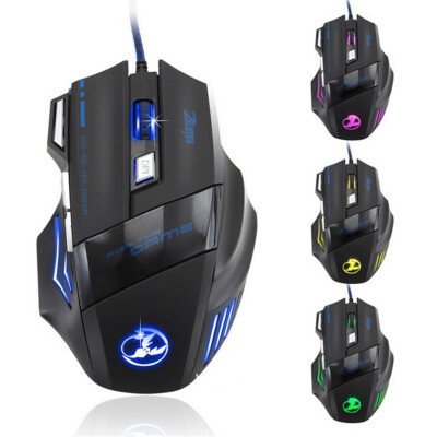 

Malloom 2015 Hot Sale 5500 DPI 7 Buttons Wired LED Optical USB Computer Gaming Mouse Mice For Pro Mouse Gamer