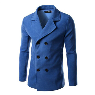 

Zogaa Mens Wind Fashion Double Breasted