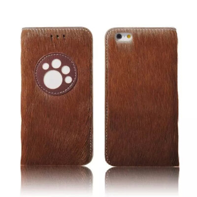 

MITI-Handmade Horsehair case for iphone 6s phone bag protective sleeve shell cover