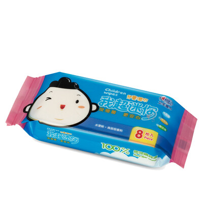 

Hearts printed baby wipes hand mouth series Super Mini 8 pieces 8 packs