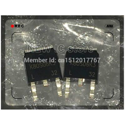 

20pcslot TK80S06K3L K80S06K3L K80S06K3 T6L1 NQ MOSFET N-CH 60V 80A DPAK-3 TO-252 Free Shipping
