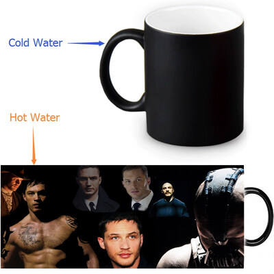 

Tom Hardy 350ml/12oz Heat Reveal Mug Color Change Coffee Cup Sensitive Morphing Mugs Magic Mug Milk Tea Cups