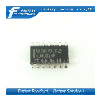 

50PCS CD4001BM96 SOP14 CD4001BM SOP CD4001 SMD new and original IC free shipping