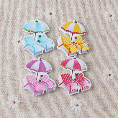 

MyMei 20PCs Wooden Buttons Cartoon Shaped Mix Color 2-hole Sewing Scrapbook DIY