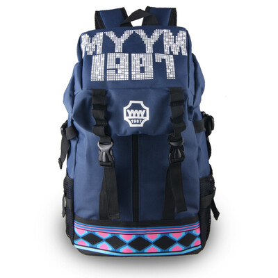 

Hong Hyun детей XIASUAR мешок плеча женщин корейской средней школы студенты плече сумка Колледж Ветер небольшой свежий новый зимний 8081-YY синий